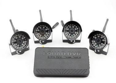 Imprägniern Sie vier Sicherheitssystem der Kamera-2.4G Digital des Radioapparat-DVR mit Nachtsicht-Kameras