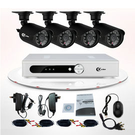 Ausrüstungs-drahtlose Überwachungskamera-Systeme CCTV DVR Kanal CMOS IR 4 im Freien für Haus