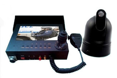 Alle in einem Polizeiwagen-Fahrzeug-Überwachungskamera-System bewegliches DVR mit Monitorsteuerungs-Tastatur