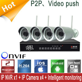 Onvif 4CH 1080P WIFI NVR IP-Kamera DVR 1920 x 1080 für IOS/Android