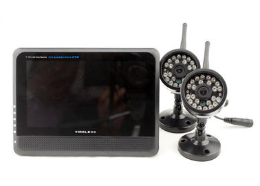 Handels Überwachungskamera-System mit 4 Ch im Freien mit DVR und farbenreichem LCD-Monitor notierend drahtloses