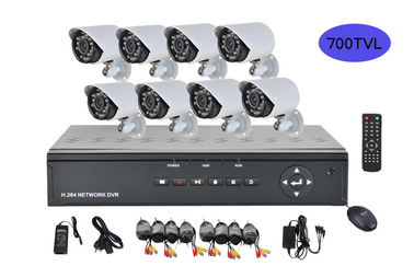 8 hohe Auflösung 1/3&quot; Kanal Dvr-Sicherheitssystem-700TVL CMOS-Kamera