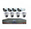 Sicherheitssystem 4 Heimvideo CCTV DVR und 4 Innenausrüstungen 8CH 8 der kamera-DVR KANÄLE im Freien